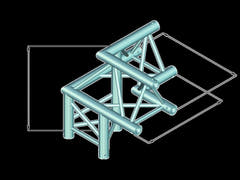 ALUTRUSS TRILOCK 6082AL-32 angle 3 voies /\ gauche