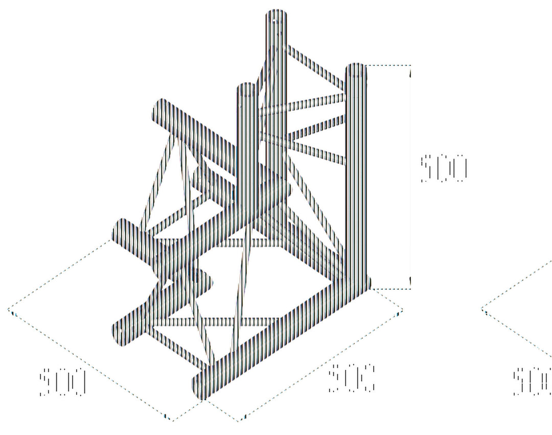Coin à 3 voies ALUTRUSS TRILOCK 6082AL-33 \/ droit