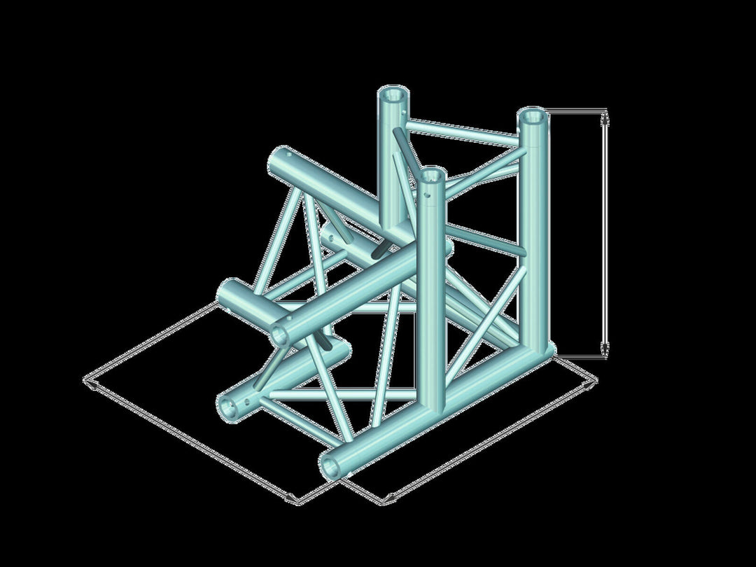 ALUTRUSS TRILOCK 6082AL-34 angle 3 voies \/ gauche