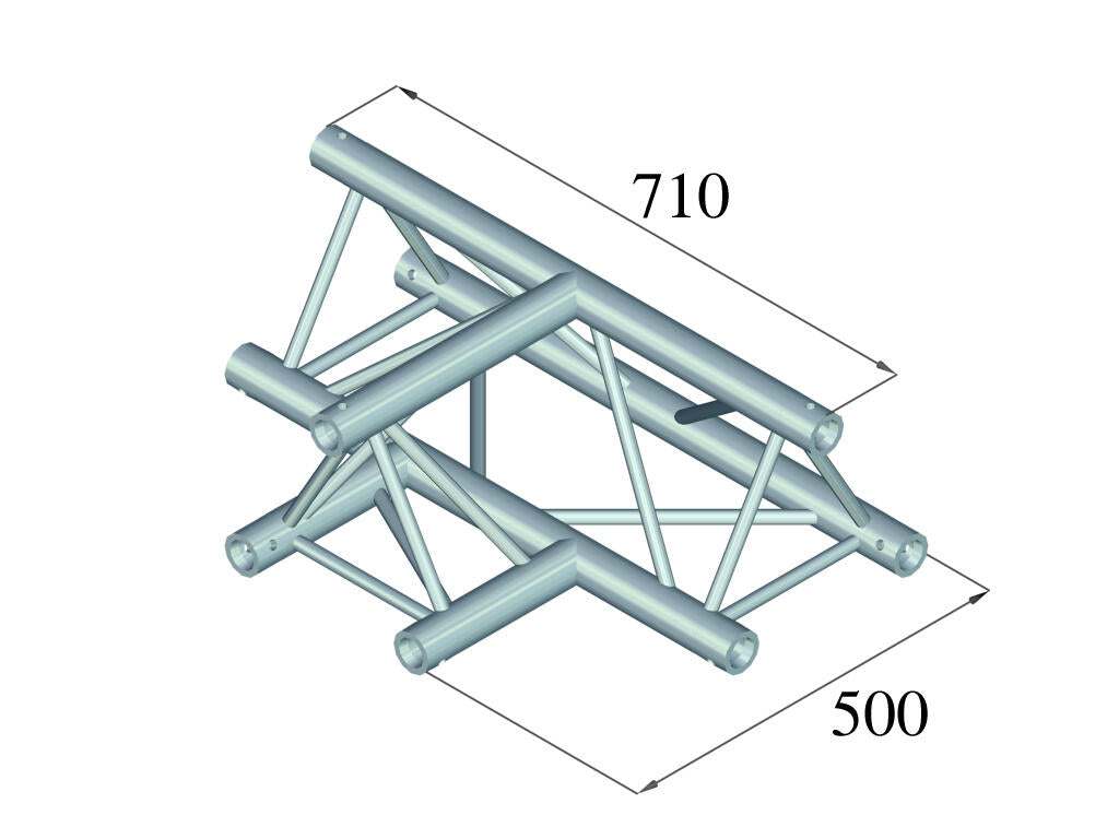 ALUTRUSS TRILOCK 6082AT-36 Pièce en T 3 voies
