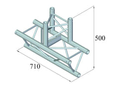 ALUTRUSS TRILOCK 6082AT-38 raccord en T à 3 voies