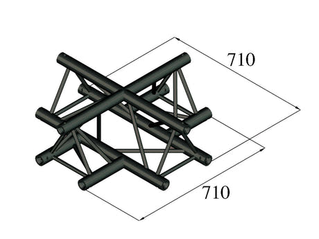 ALUTRUSS TRILOCK S-PAC-41 croix à 4 voies