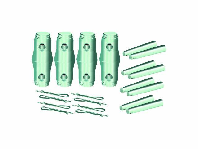 Alutruss QUADLOCK set cône de connexion/pivot/goupille