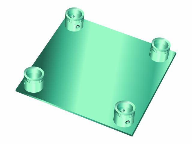 Alutruss QUADLOCK Plaque de terminaison QQGP