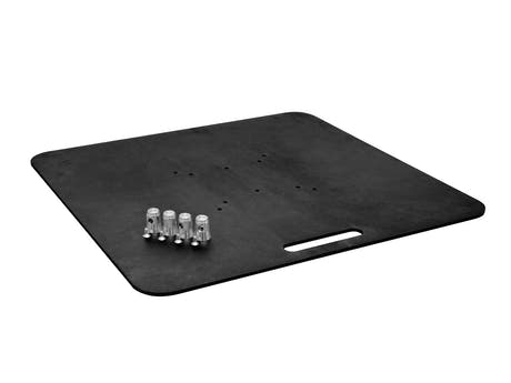 ALUTRUSS plaque de base BP-30/M10 80x80 bk