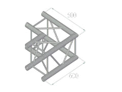 ALUTRUSS QUADLOCK TQ390-QQC21 Coin à 2 voies 90°