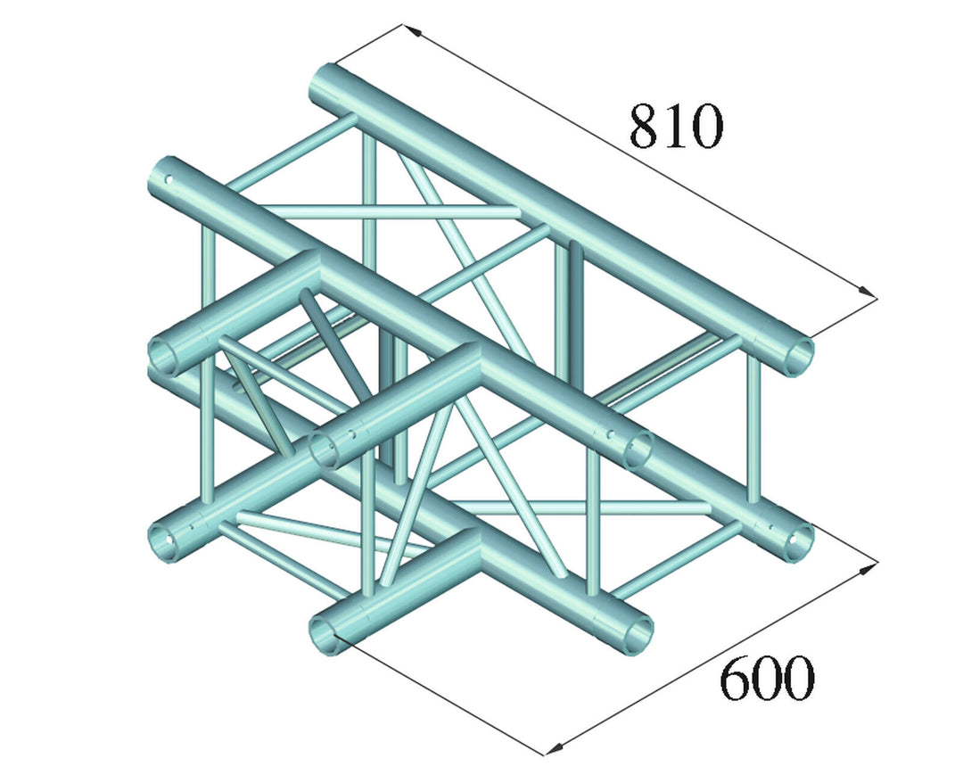 ALUTRUSS QUADLOCK TQ390-QQT35 raccord en T à 3 voies