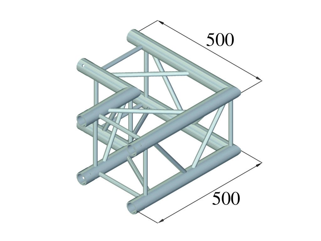 Alutruss QUADLOCK 6082C-21 Coin 2 voies (90°)