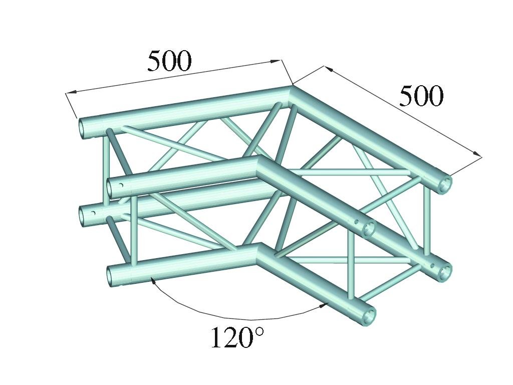 Alutruss QUADLOCK 6082C-22 2-way corner 120°
