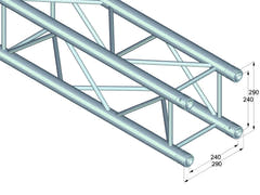 ALUTRUSS QUADLOCK QL-ET34-3000 Traverse à 4 voies