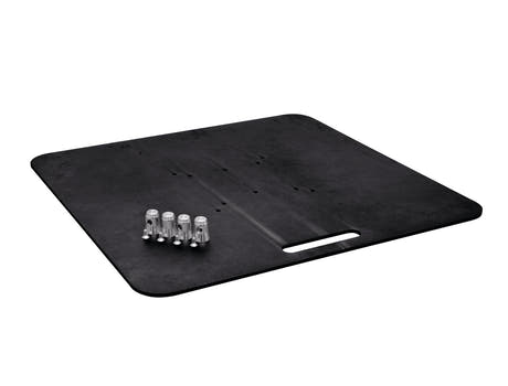 ALUTRUSS Base Plate 80x80 Noir, 28,60kg.