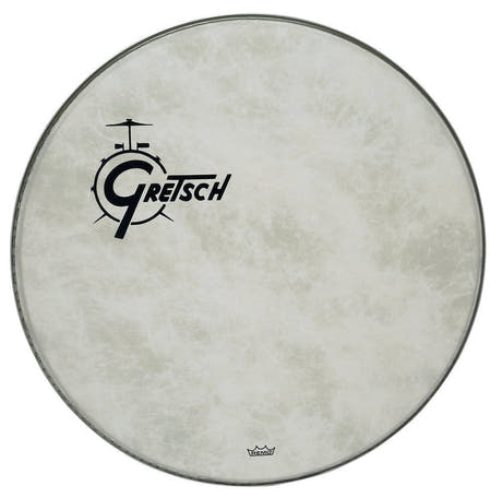 Gretsch Fiberskyn peau de résonance 18" pour grosse caisse, logo à gauche