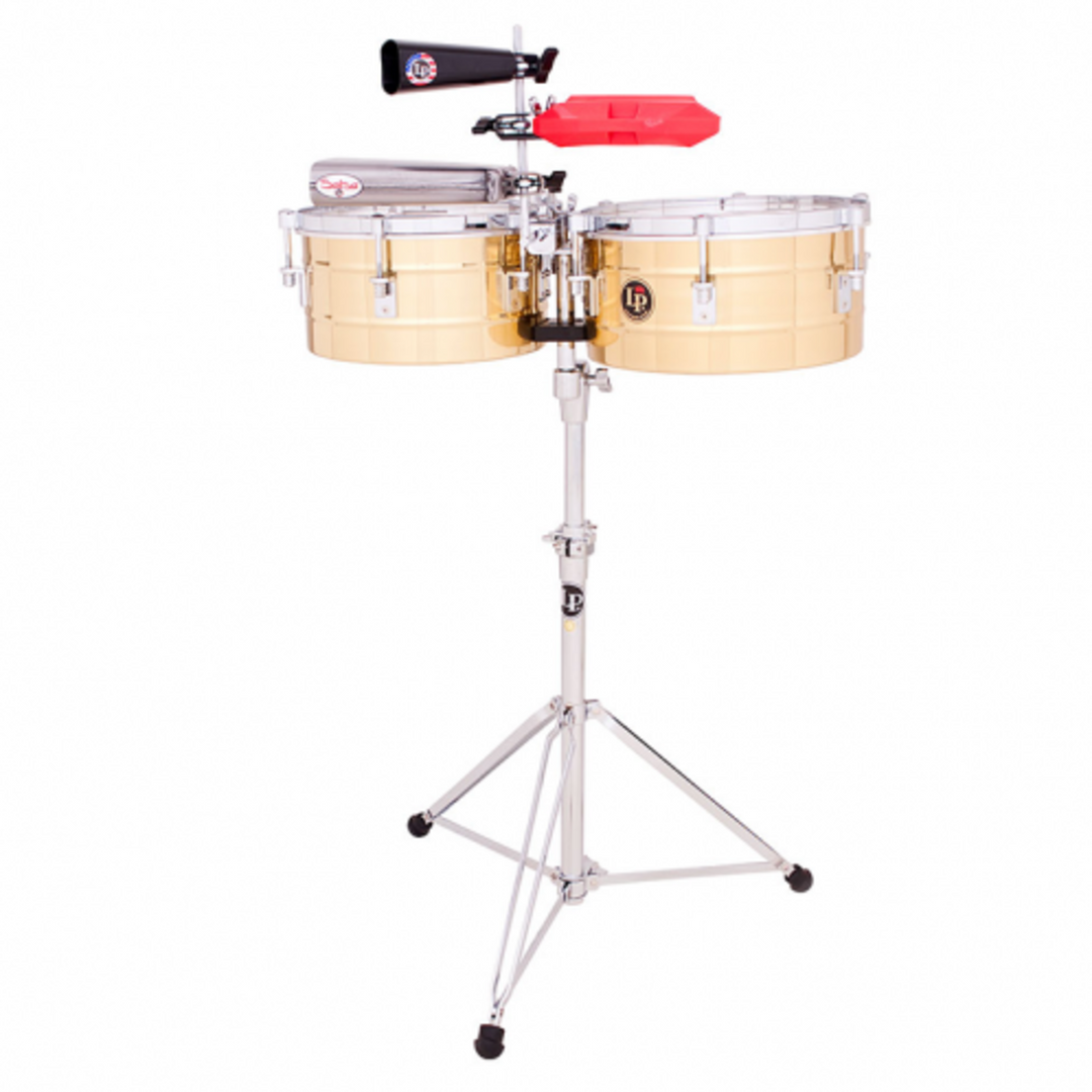 Latin Percussion Timbales Tito Puente - Laiton massif - 13"/14" (LP256-B)