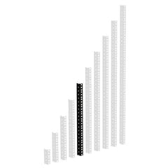 Adam Hall 61535 B Rail Rack Robuste (Noir)