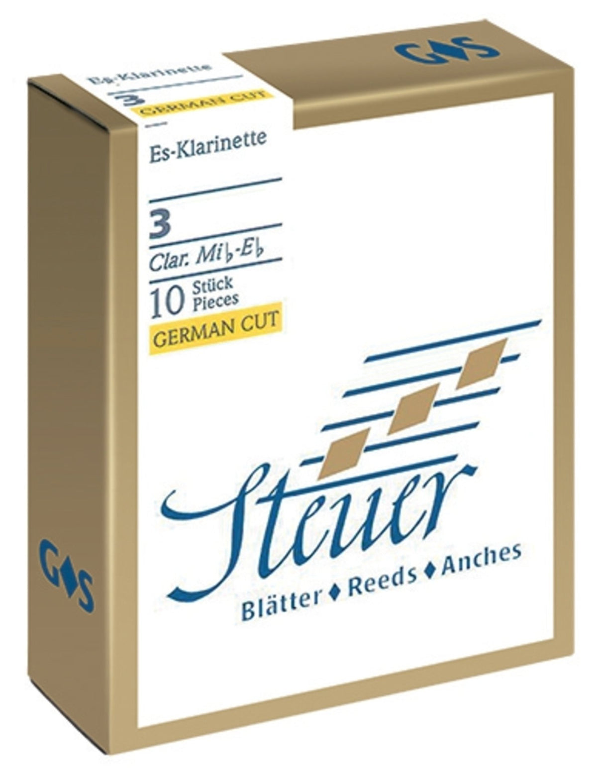 Steuer Reeds Eb-Clarinet Solo White Line - 1 1/2