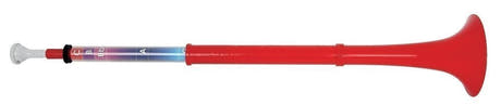 pBuzz rouge, instrument débutant en plastique avec coulisse