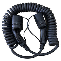 Câble de recharge spiralé Type-2 16A triphasé 5 Mètres