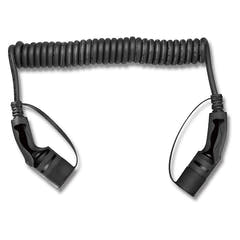 Câble de recharge spiralé Type-2 32A triphasé 5 Mètres
