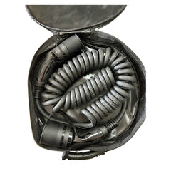 Câble de recharge spiralé Type-2 32A triphasé 5 Mètres