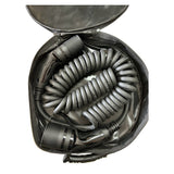 Câble de recharge spiralé Type-2 32A triphasé 5 Mètres