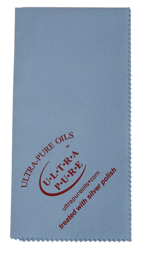 Chiffon de polissage pour argent Ultra-Pure, 30 x 40 cm, bleu clair