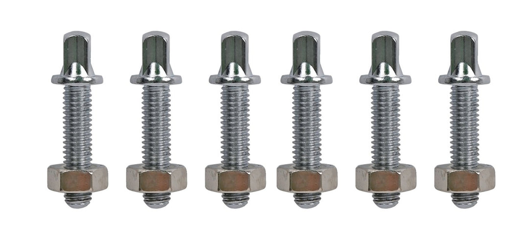 Latin Percussion Tiges de tension pour Congas et Bongos Compact - LP825 LP826 LP828 - Chrome , 6 pièces (LP825T)