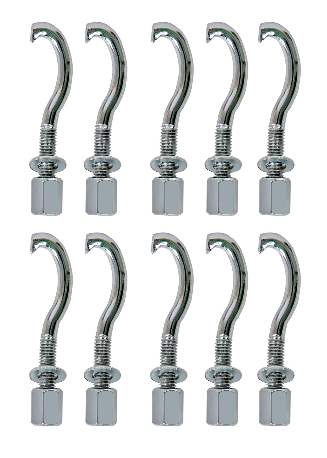 Latin Percussion Tuning lugs Brazilian LP3010 LP3010N LP3012 LP3012-SM Pandeiro - LP3006 Tamborim - Chrome, 10 pièces (LP3923)