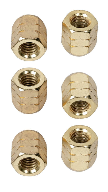 LP952B Super Nuts écrous 5/16", dorés, 6 pièces