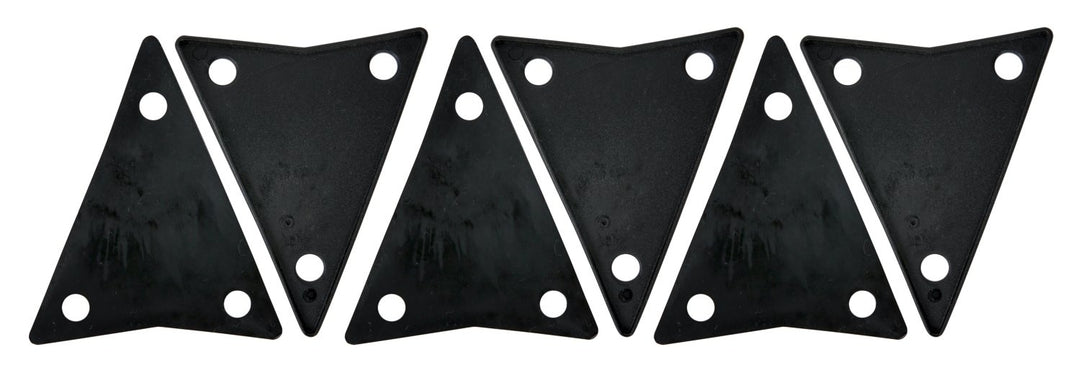 Quincaillerie de Conga Latin Percussion pad en plastique pour plaque latérale - Galaxy (3 trous) (LP630)