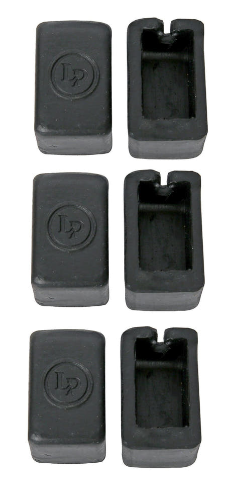 LP72-RP protecteurs de coquille pour djembés FX, noirs, 6 pièces