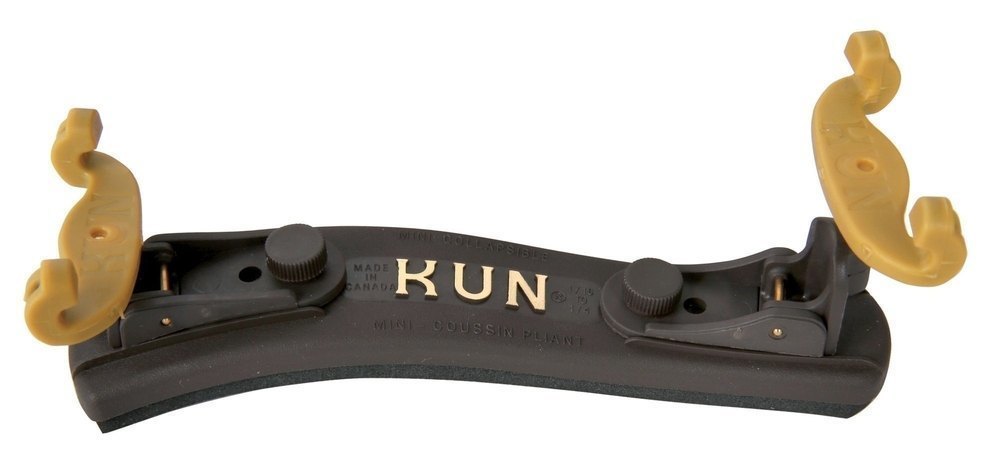 Kun Collapsible épaulière pour violons 3/4 et 1/2, marron