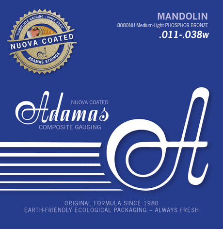 Cordes Adamas pour mandoline Nuova revêtues - Med.-Light .011 (8080NU)
