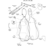 Rembourrage de fixation GEWA pour étui de violoncelle Air