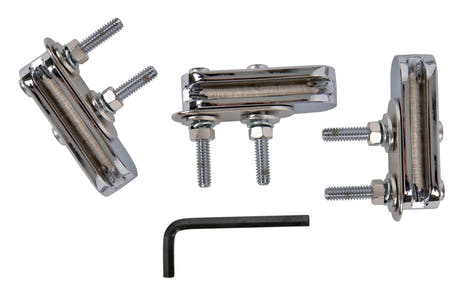 Latin Percussion Support avec bracket pour conga - Chrome, 3 pièces (LP291BR)