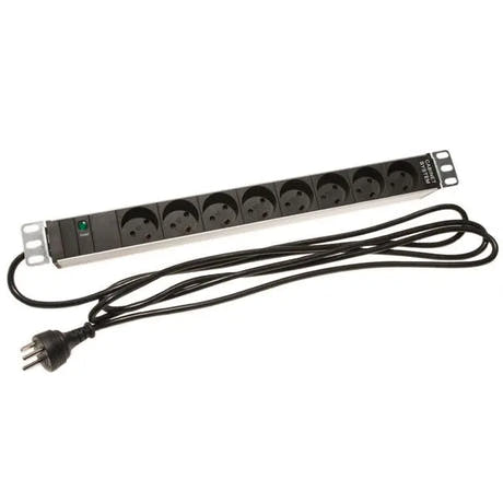 Rail d'alimentation m. Terre (DK, 19" Rack)