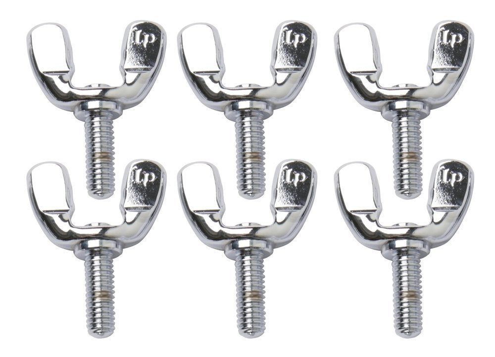 LP375B vis à ailettes 5/16" x 22 mm, forgée, chromée, 6 pièces