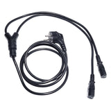 IEC - répartiteur en Y prise Schuko 1,8m. - 2 x IEC femelle 10A prise appareil