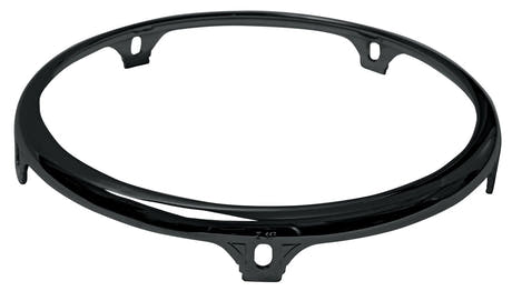 Latin Percussion Hooped Conga Comfort Curve II - Z Series (Extended Collar) Black Mirror - 11" Quinto | 5 hole (LP772C)
