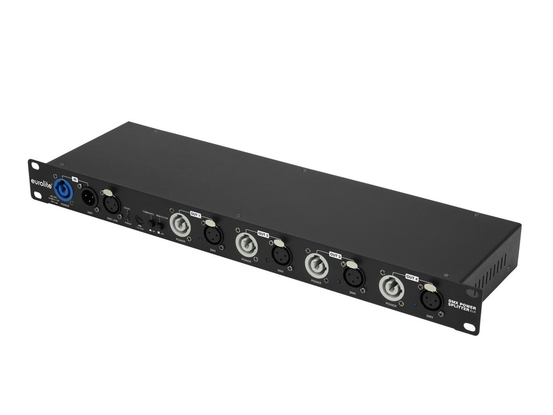 EUROLITE DMX Répartiteur d’alimentation 4x4 XLR 3 broches