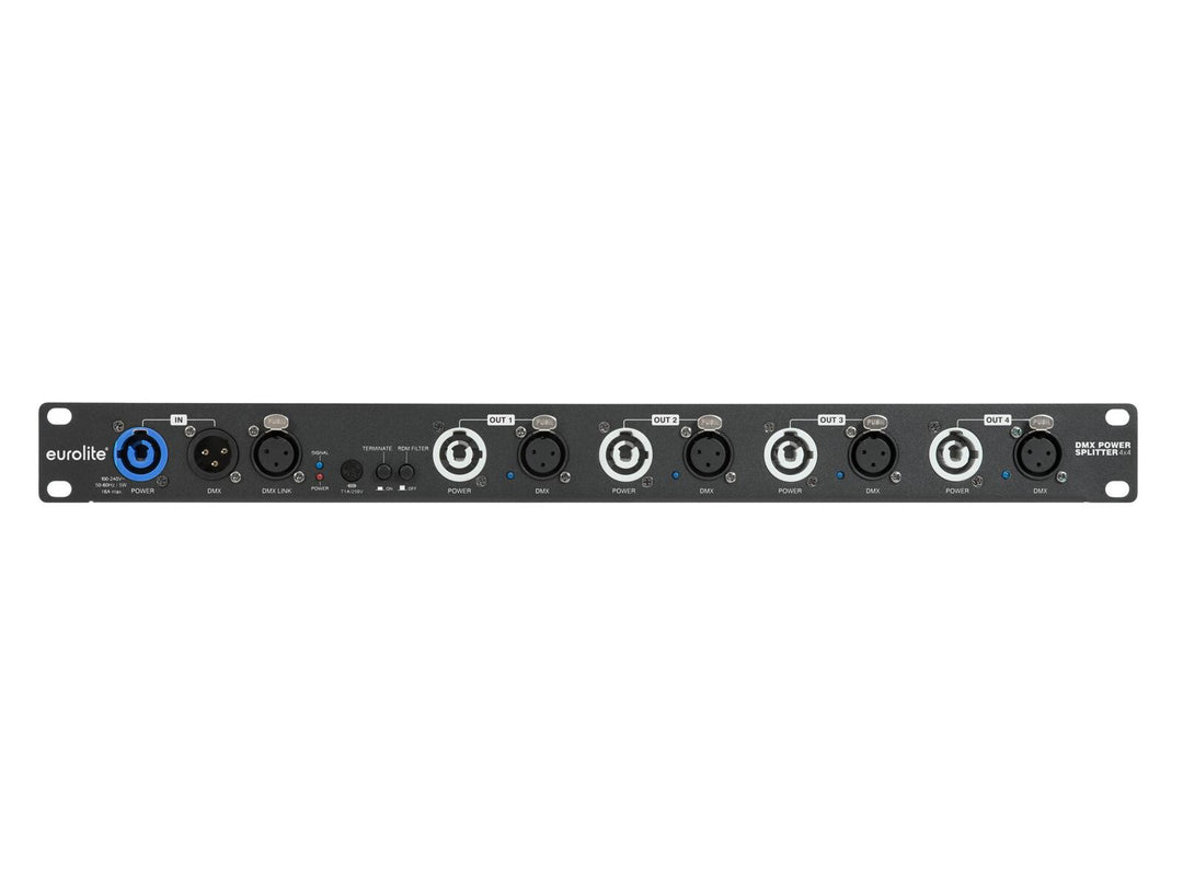 EUROLITE DMX Répartiteur d’alimentation 4x4 XLR 3 broches