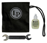 Latin Percussion accessoires de tirants d’accordage et tiges de tension Accessory Pouch Pro avec clé d’accordage LP227A et lubrifiant pour tirants LP238 (LP227E)