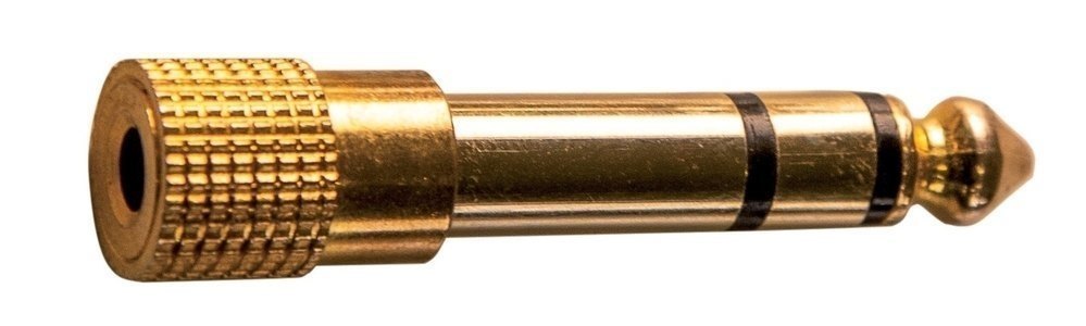 GEWA adaptateur jack stéréo 6,3 mm femelle vers mâle, doré
