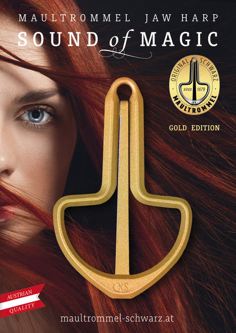 Guimbarde Original Schwarz Jew's-harp Golden Star - 82mm, No. 15
