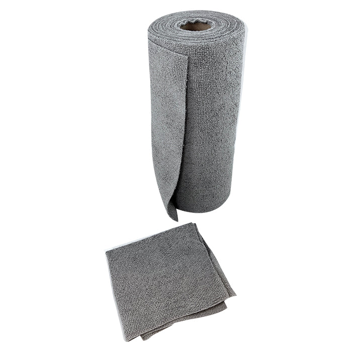 Chiffons en microfibre en rouleau, 30x30 cm, 180 g/m², 50 pièces