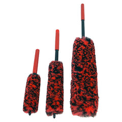 Set de brosses pour jantes en microfibre - 3 pièces.