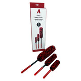 Set de brosses pour jantes en microfibre - 3 pièces.