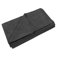 Chiffon en microfibre, 40x40cm, 330gsm, 10 pièces Noir