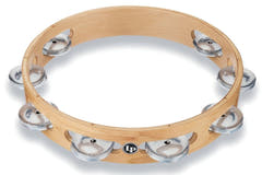 Latin Percussion Tambourin Pro 10 in à rangée simple Tambourin - Aluminium (LP380A-AL)