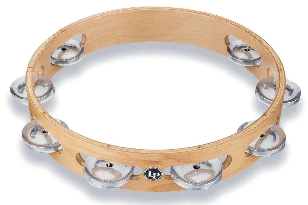 Latin Percussion Tambourin Pro 10 in à rangée simple Tambourin - Aluminium (LP380A-AL)