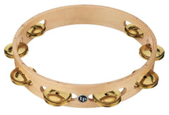 Tambourin Latin Percussion Pro 10 in Single Row Tambourin - Brass (LP380A-BR)